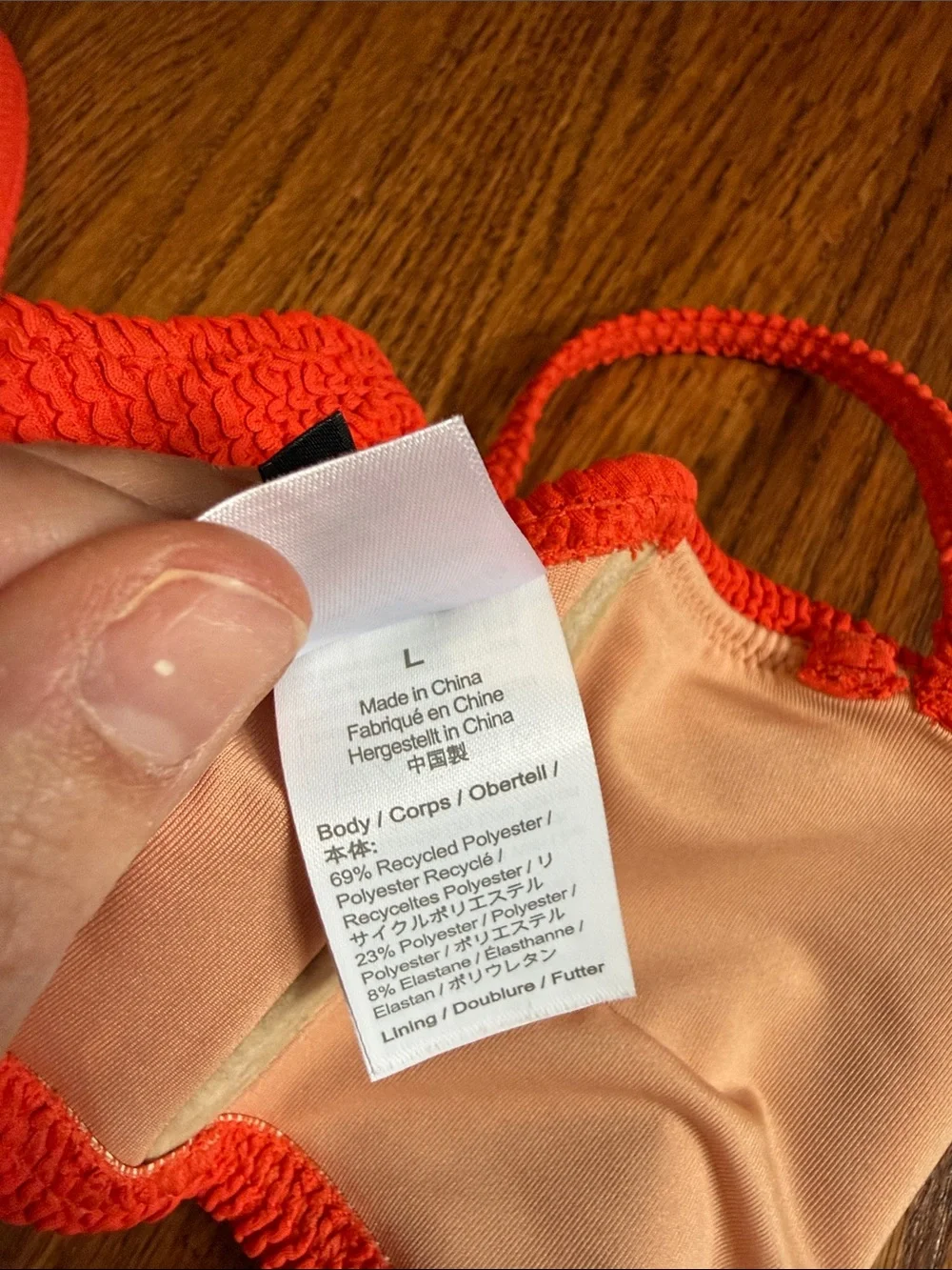 Women’s J. Crew Red Textured Bikini Set - Classic Two-Piece Swimwear
